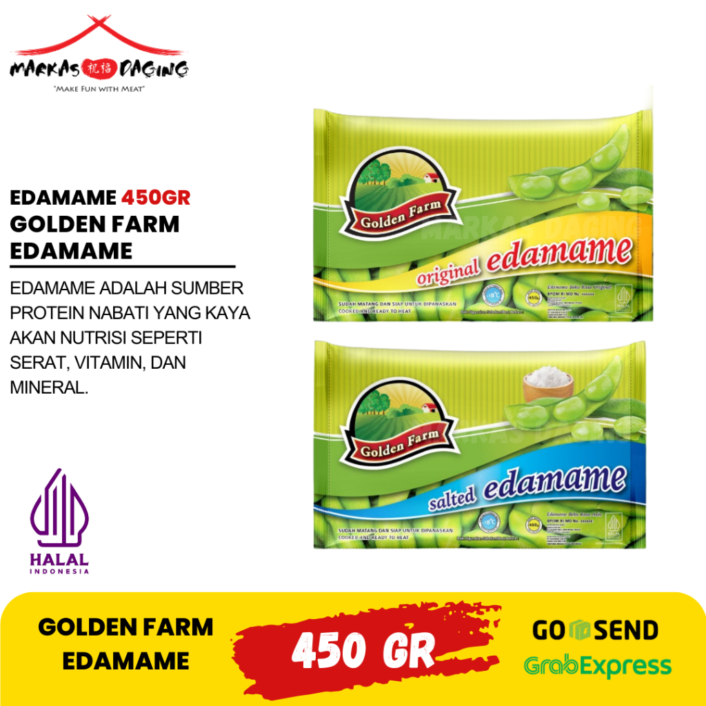 

Golden Farm Edamame Original/ Salted 450 Gr