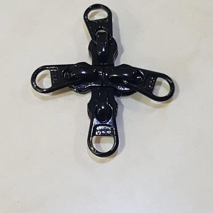 Kepala Resleting YKK No 5 Terbalik Cebol Hitam