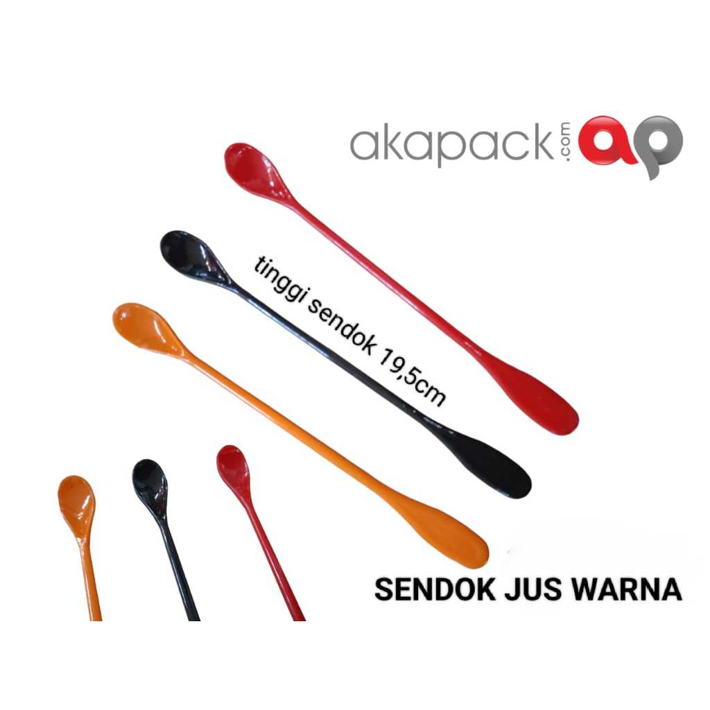 (100pc) sendok jus Warna , sendok jus Lemonade , es krim, es teh warna warni