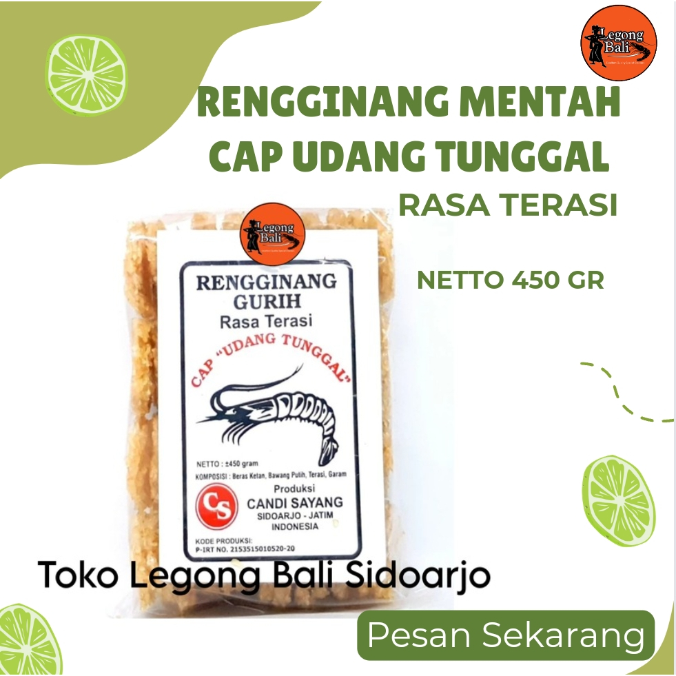 

Cap Udang Tunggal Rengginang Terasi Trasi Rengginang Mentah 450 gr