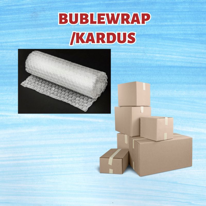 

Bubble wrap atau Kardus