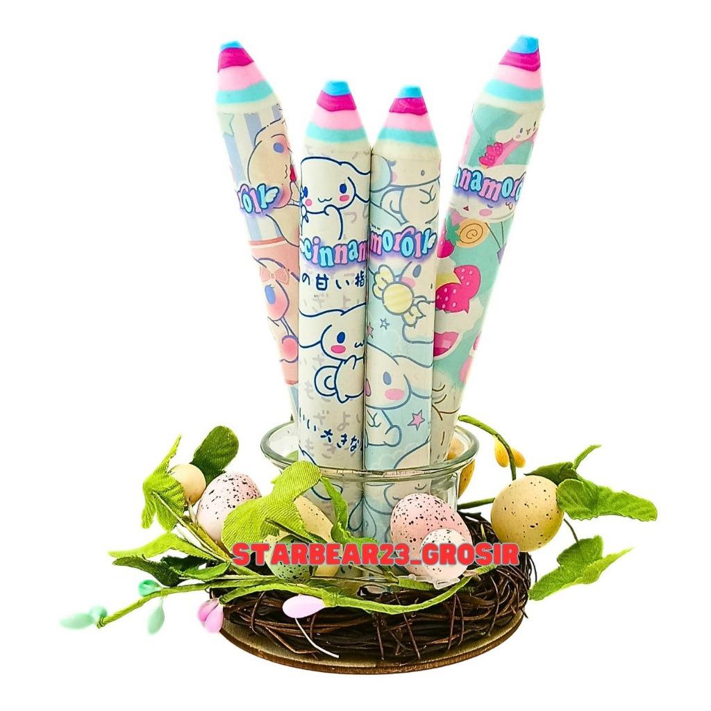 

Pencil Eraser/ Penghapus bentuk pensil rainbow karakter cinnamorol import(TBK 320)