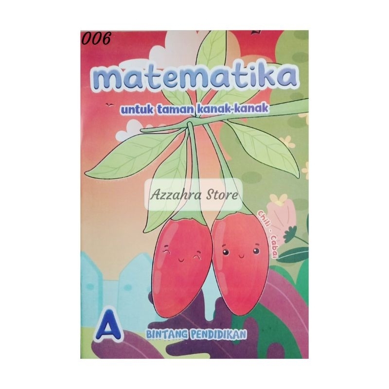 Buku anak TK Paud Matematika A Cabai Bintang Pendidikan