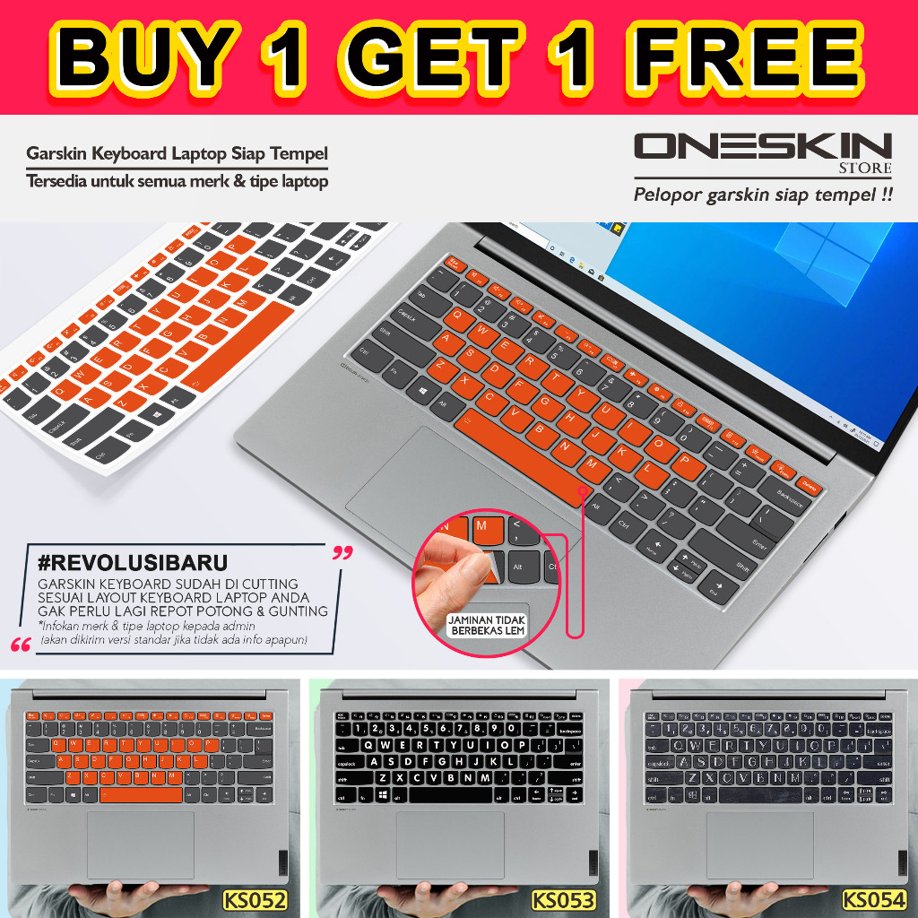 Garskin Stiker Sticker keyboard laptop Lenovo gambar custom katalog 52