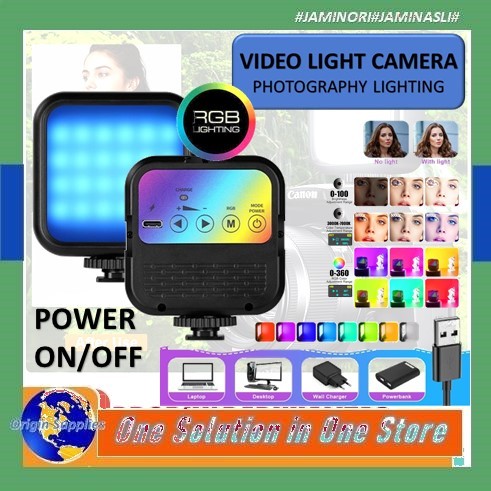 RGB Light LED Lampu Portable Vlog Video Photo Camera