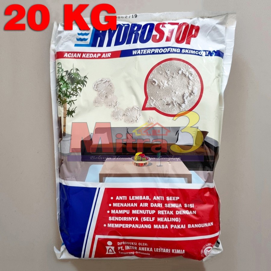 HYDROSTOP Semen Acian Kedap Air 20 KG Hidrostop Pelapis Anti Bocor