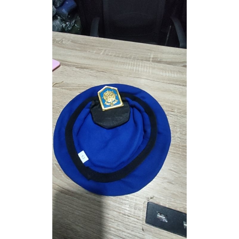 topi baret PTI satpol pp + emblem