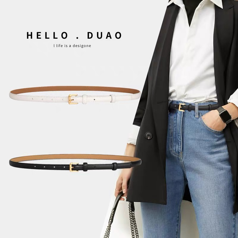 Ikat Pinggang Sabuk Korea Wanita Fashion Gesper Kulit Cewek Belt Kecil Warna Gasper kekinian Casual 