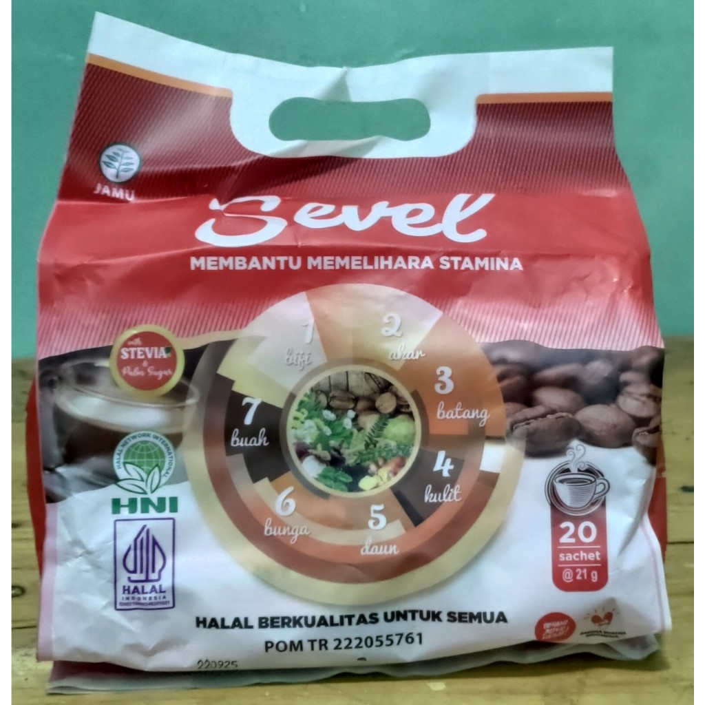 

Kopi Sevel 7 Elemen Isi 20 Sachet