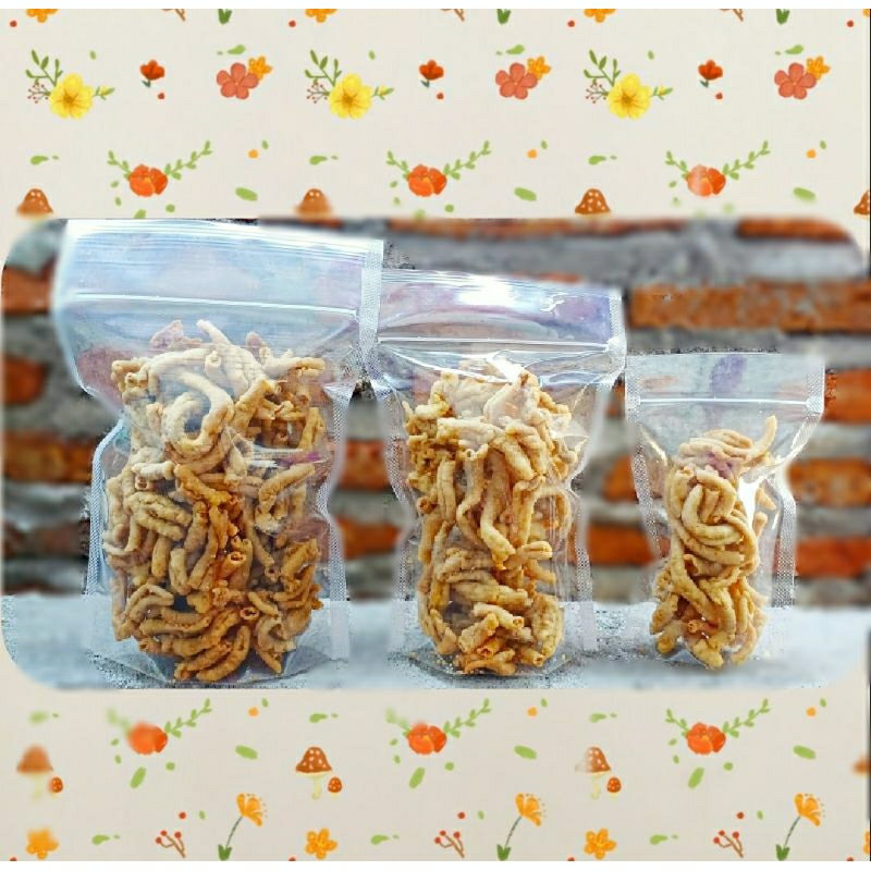 

Keripik usus original dan pedas ENAK