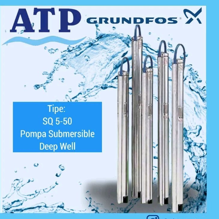 Grundfos Pompa Submersible Deep Well Pompa Satelit Pompa Sumur Dalam SQ 5-50
