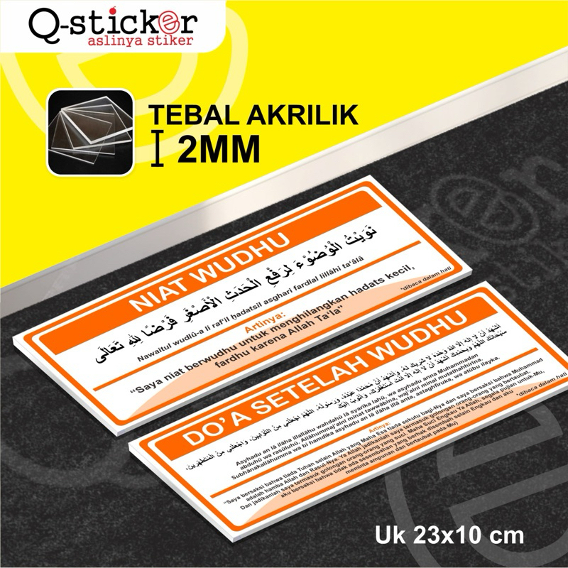

Papan Akrilik | Sign Board Acrylic | Akrilik | WUDHU