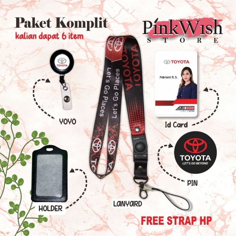 

NEW DESIGN TOYOTA HITAM SUPER LENGKAP | Tali Idcard TOYOTA LET'S GO PLACES / Lanyard TOYOTA LET'S GO PLACES / Tali Gantungan Toyota Hitam [READY STOCK] TERMURAH!! Beli Eceran Rasa Grosir