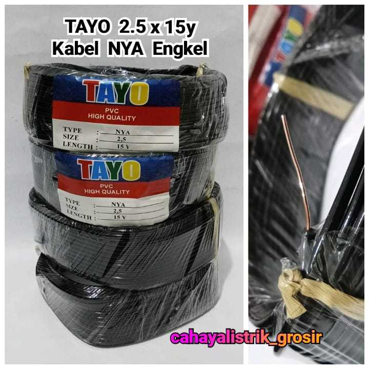 Kabel Listrik Kabel NYA Kabel Engkel TAYO 2.5mmx15 yard/ Kabel Murah Kabel Engkel Kabel Tunggal