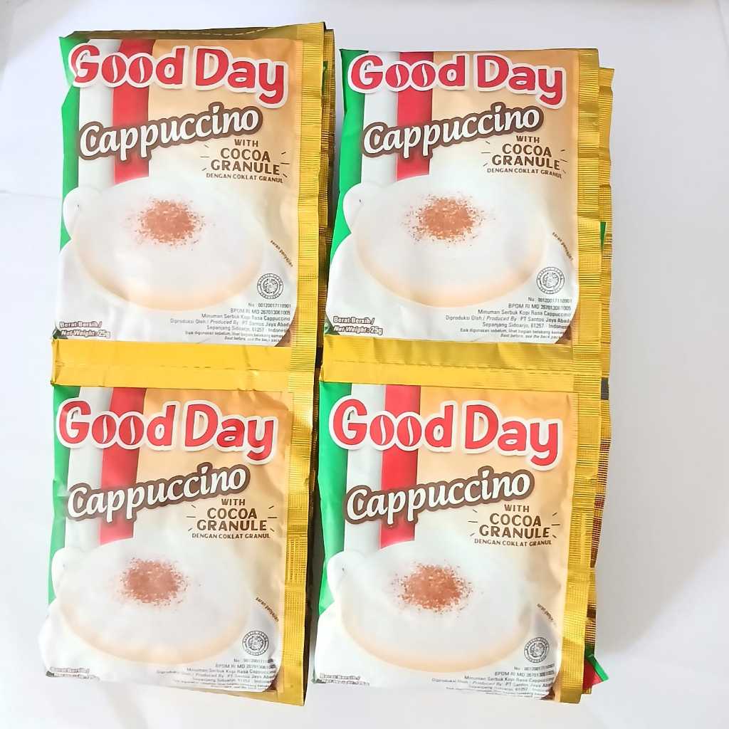 

( 1 Renceng Isi 10 Sachet ) Good Day Cappuccino With Cocoa Granule Kopi Instan 25g