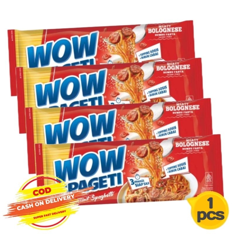

WOW SPAGETY 88gram ( 1 PCS / BOLOGNESE )