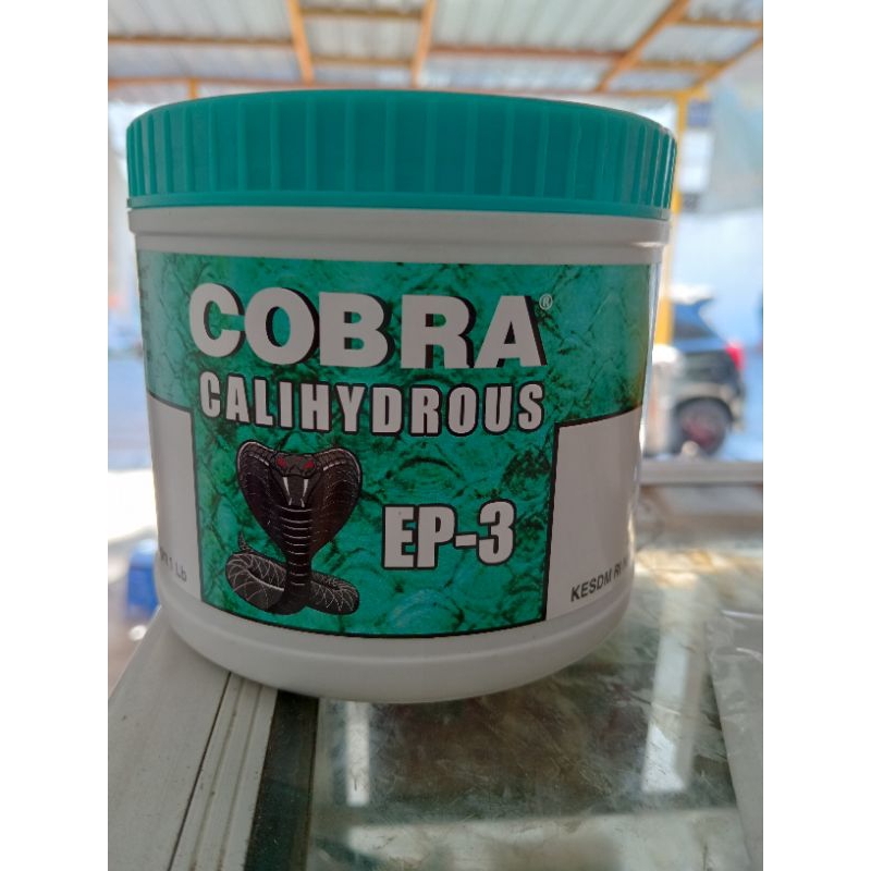 Stempet Grease gemuk cobra CALIHYDROUS EP-3 biru stempet premium anti panas