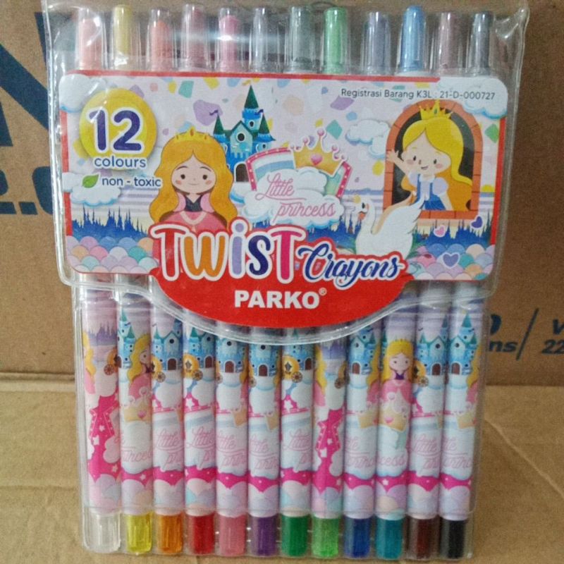 

crayon putar 12 warna twist parko/ untuk anak sekolah/murah