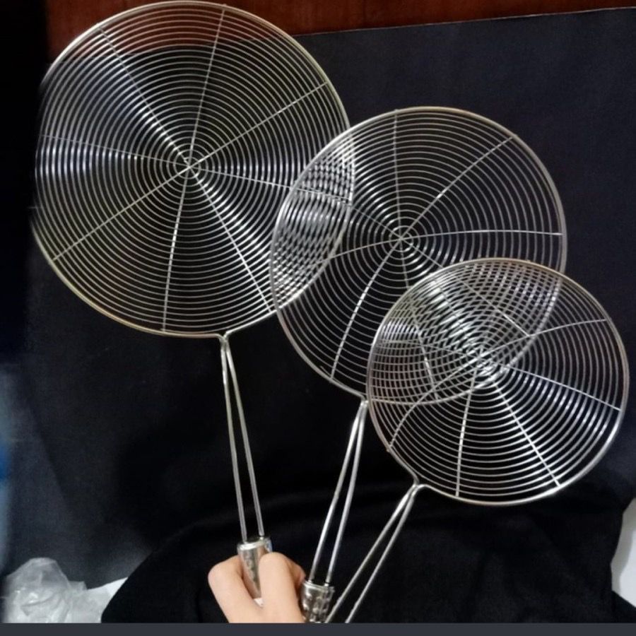 [SM18] Saringan mie stainless 18cm noodle / strainer saring minyak 18 cm / alat masak serbaguna