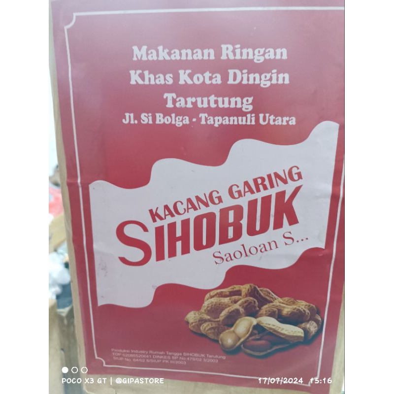 

Kacang Garing Sihobuk 1 kaleng