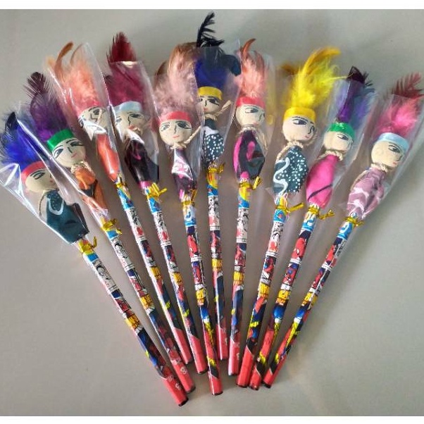 

BISA COD SATU SET PENSIL BONEKA BULU ISI 2 PCS WARNA WARNI ALAT TULIS ANAK LUCU SOUVENIR CANTIK KODE O5T9