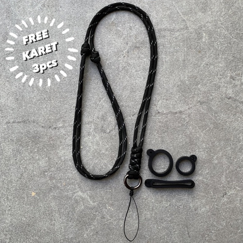 

Lanyard Tali Paracord Kalung Diameter 4mm KODE Y6V9