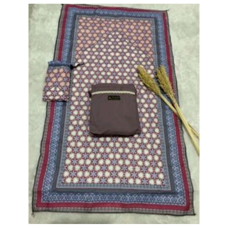 Full set Mukena+Sajadah Traveling katun premium
