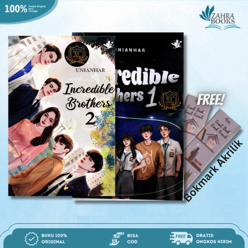 Novel Incredible Brother vol 1&2 - Unianhar free bokmark akrilik