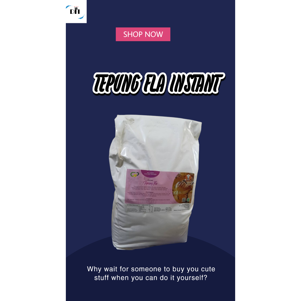 

5KG TEPUNG FLA INSTANT ISIAN SOES/ ICE CREAM/ ROTI MERK RIC AND BRICS CUSTARD POWDER PROMO!!!