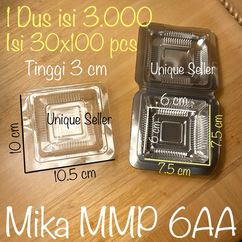 [1 Dus] Mika MMP 6AA Uk 7.5x7.5 cm isi 3.000 pcs / Mika Kue Roti Bolu Bolen Molen Mochi Marshmallow 