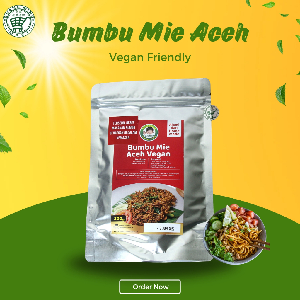 

Bumbu Mie Aceh Vegan / Sehatgan Bumbu Instant Vegan Friendly