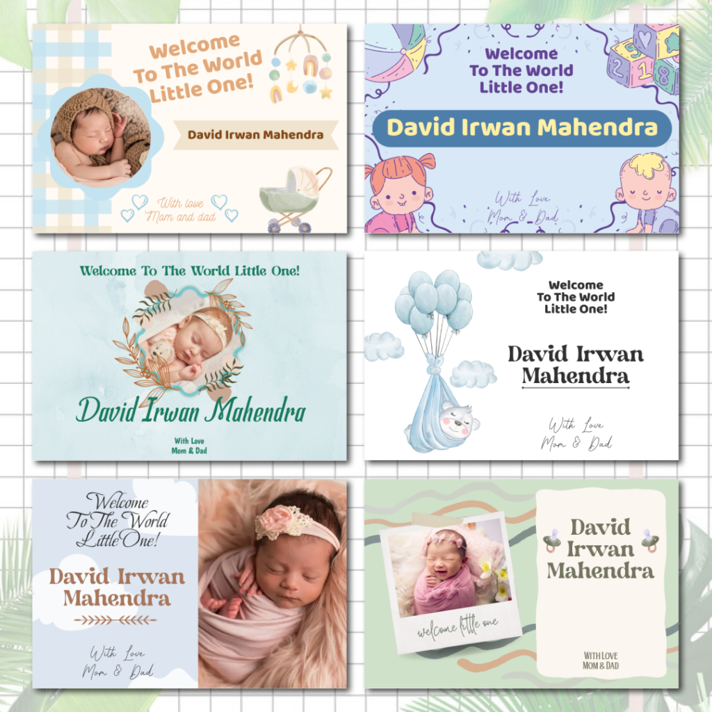 KARTU UCAPAN NEW BORN / NEW BORN CARD / GREETING CARD NEW BORN / KARTU UCAPAN - KSN2