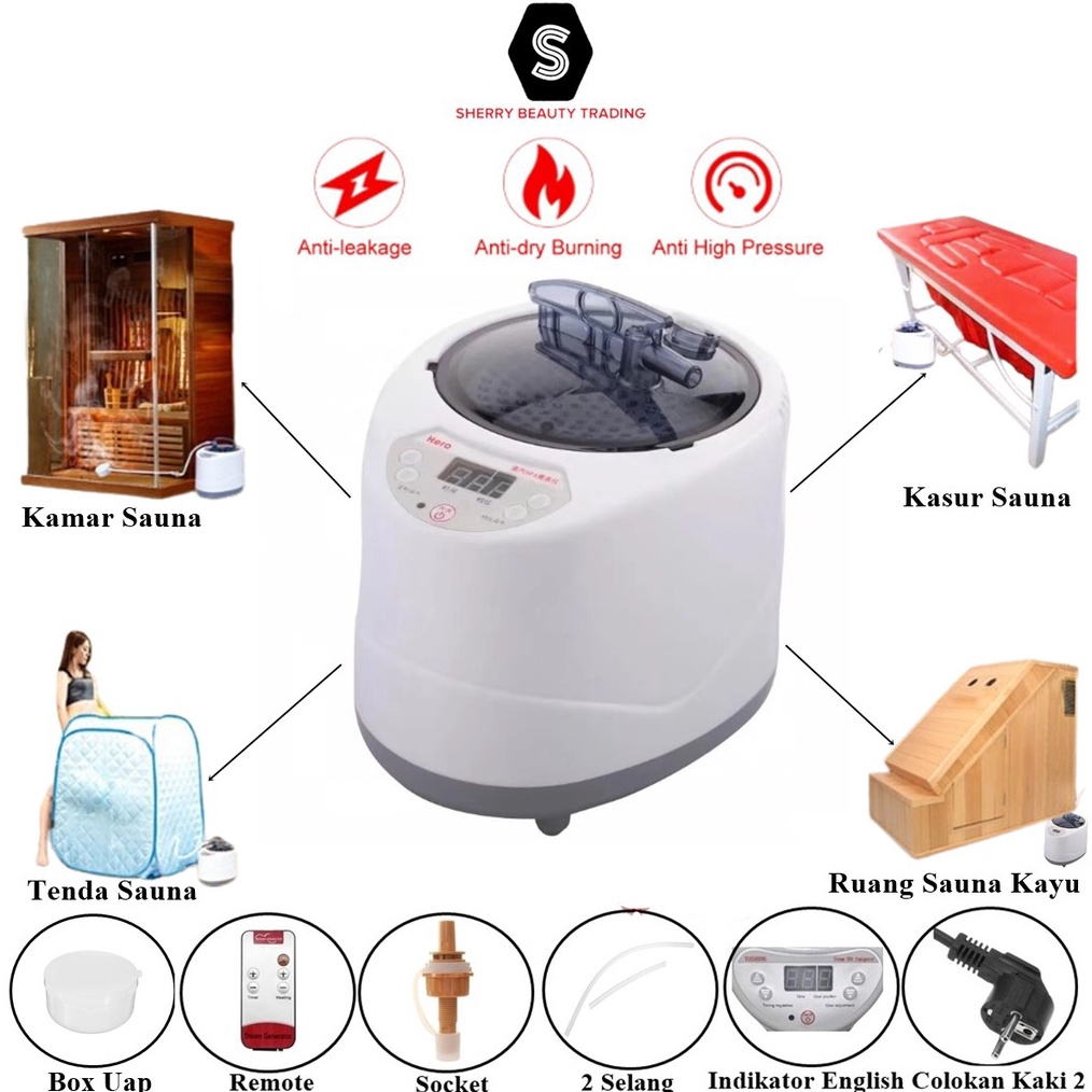 KODE B3Y2 Mesin Sauna Uap Portable Steam Spa Termurah