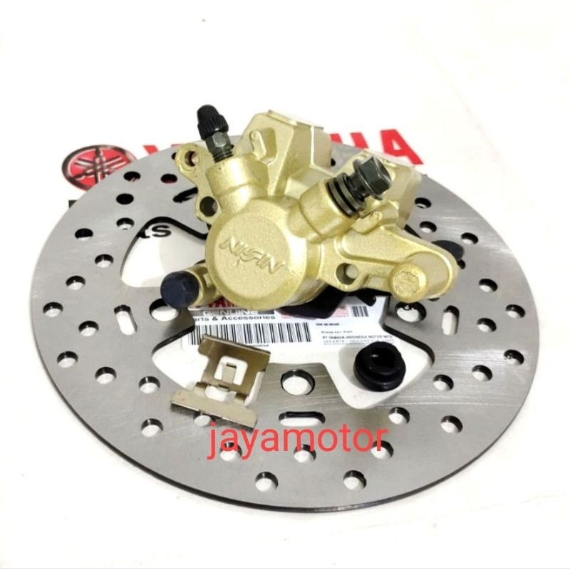 piringan cakram+kaliper belakang Yamaha R15 v2,Vixion,xabre,MX king ori nisin