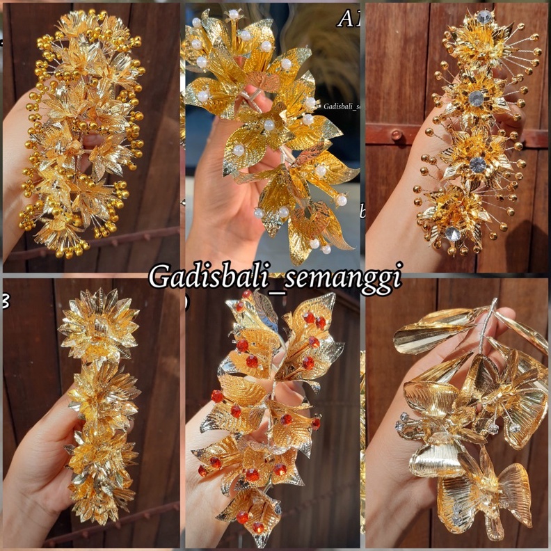 KODE L36A semanggi bali termurah  bunga emas semanggi emas  semanggi hair do semanggi kondangan  kar