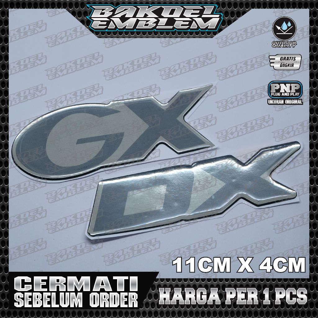 Emblem pintu belakang suzuki katana / emblem gx suzuki katana / emblem dx suzuki katana