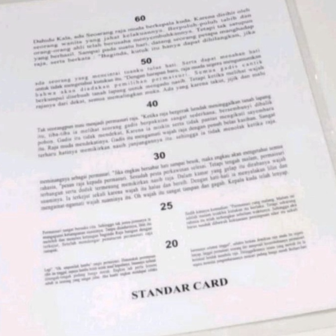 

Hemat Kartu Jaeger Reading Card Laminating