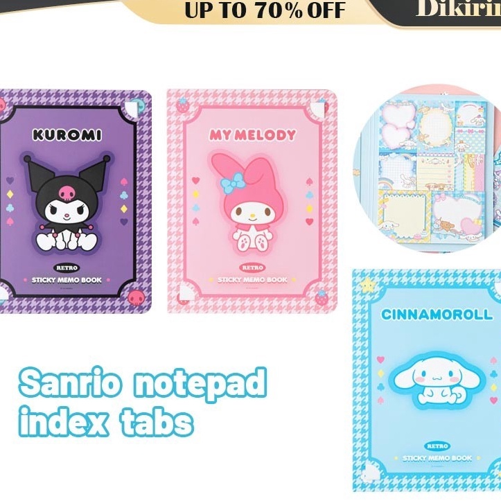 

Cashback Catatan Tempel Sanrio IsI 5Pcs Kawaii Sanrio Memopad Colorful DIY Chain Notebook Mini Sanrio