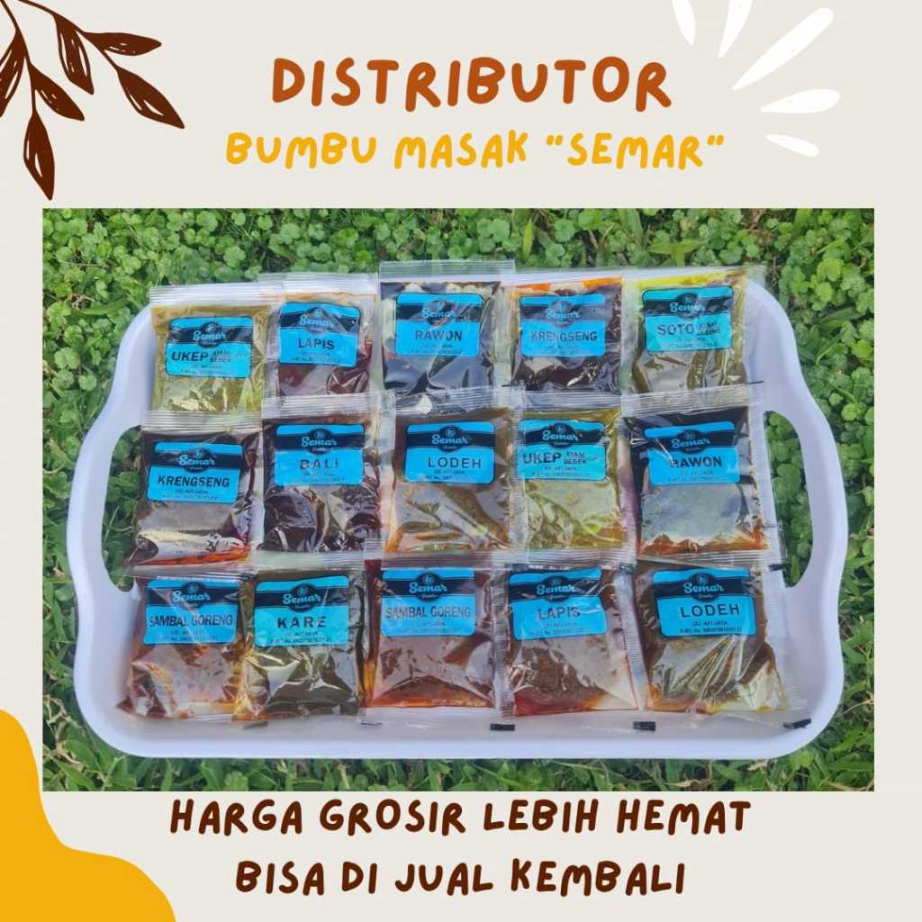 

Bumbu Masak Paket 10 Pcs / Kare / Lodeh / Soto / Bali / Krengseng / Ukep / Lapis / Rawon / Sambel Goreng / SEMAR / Best Seller