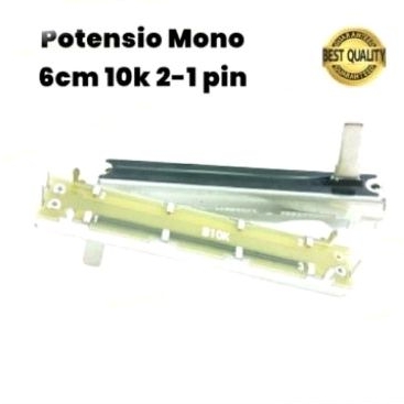 potensio geser 6 cm kaki 2-1 B10K Mono