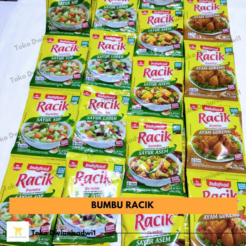 

Bumbu Racik Ayam Goreng | Racik Lodeh | Racik Sayur Asem | Racik Sop