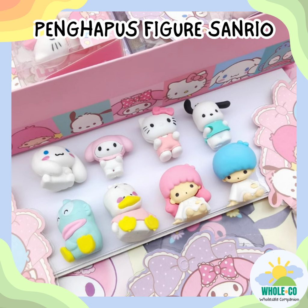 

Penghapus Figurine Sanrio Premium 1 Set isi 4 Miniatur Eraser Mewah Cinnamoroll Pochacco Lucu Unik Imut Termurah Grosir COD