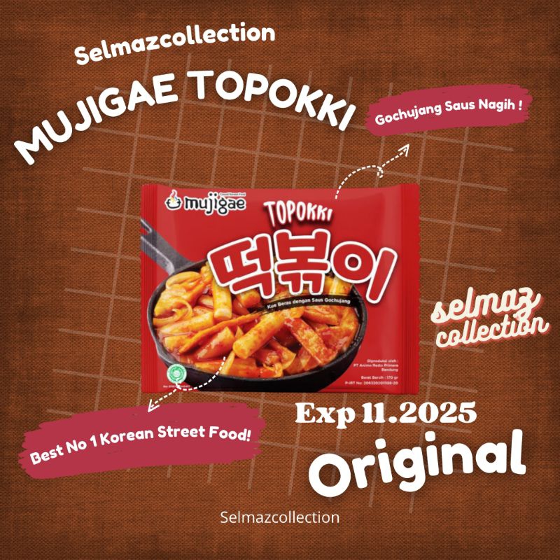 Mujigae Topokki Tteokbokki Mujigae Topokki Mujigae Halal Topokki Instan Halal Mujigae