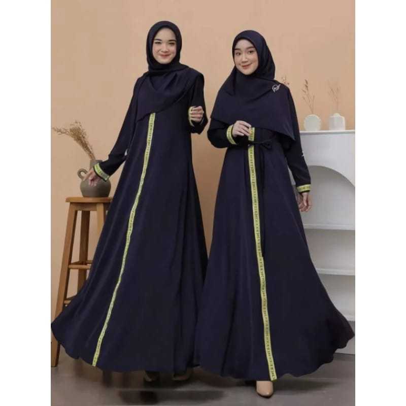 GAMIS LEBARAN I GAMIS ABAYA TURKEY BORDIRAN ABAYA HITAM SYARI ABAYA TURKEY ELEGAN