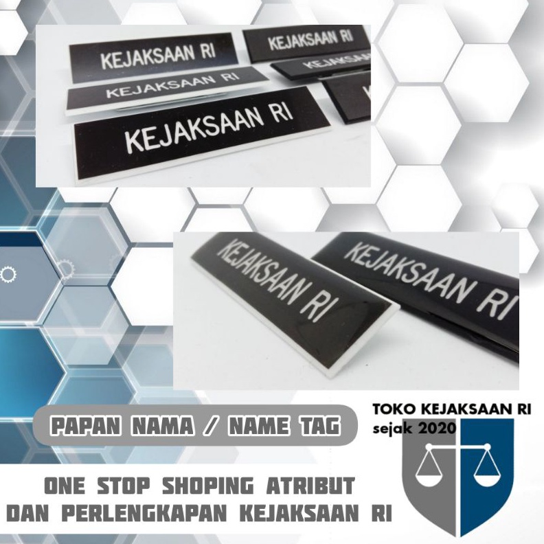 

Papan Nama name tag kejaksaan ri KODE L5B5
