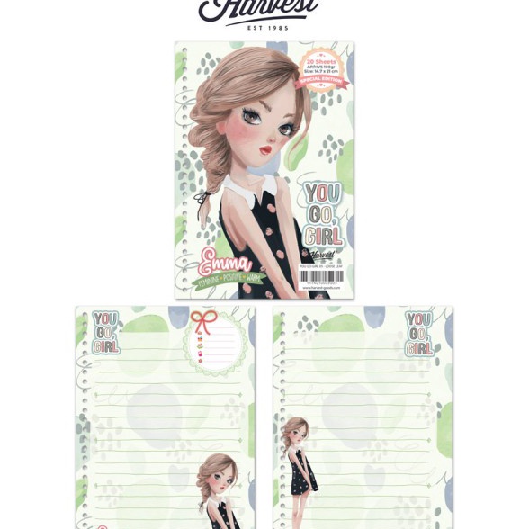 

Promo Loose Leaf Kertas Binder Harvest A5 You Go Girl