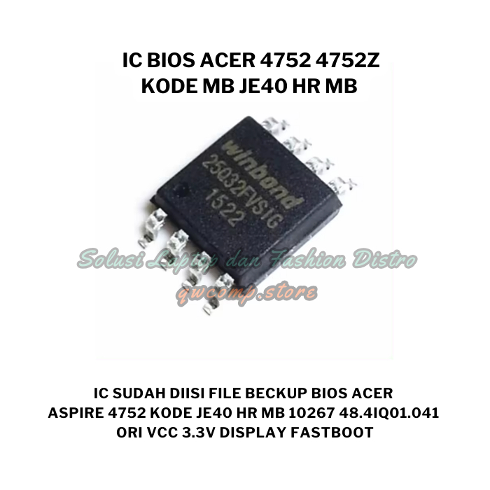 Ic Bios 4Mb Laptop Acer 4752 4752z 4750 4755 4750z 4750g