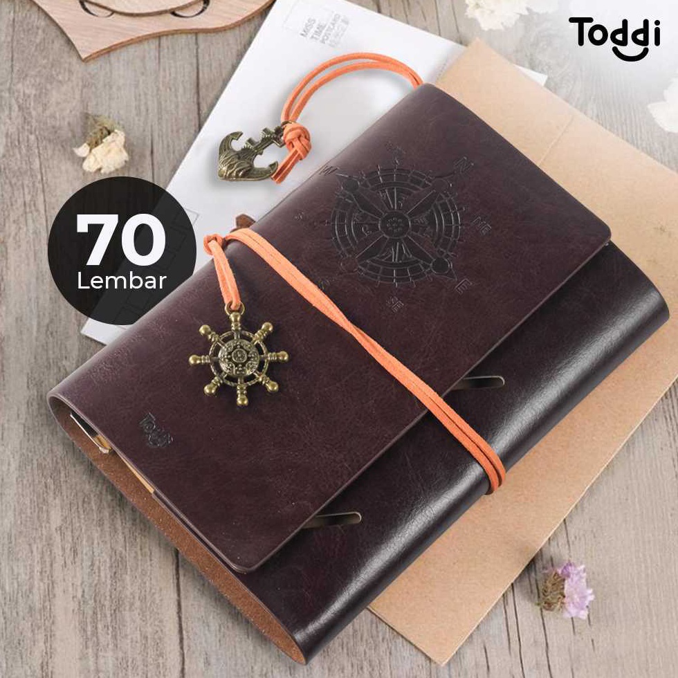 

WAH APEN Buku Catatan Harian Binder Kulit Retro Pirate Daily Notebook 85