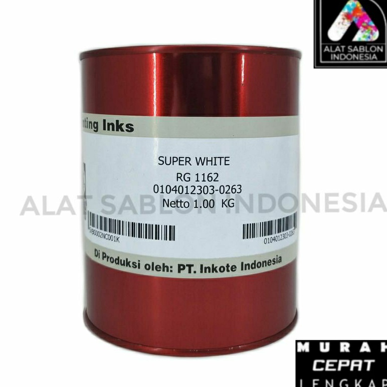 

TINTARG 1162 SUPER WHITE ROYALGUARDTINTASABLONPVC1KG KODE J6P7