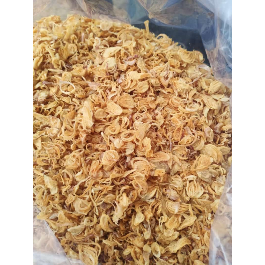 

RB Bawang goreng Sumenep Grade A murni Tanpa Tepung Brambang goreng termurah 500gr kemasan refill